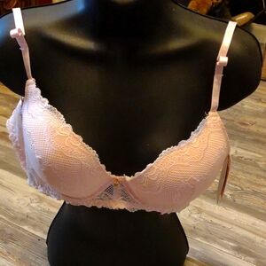 Nwt Jessica Simpson Elegant Pink Lace Bra Size 38 C